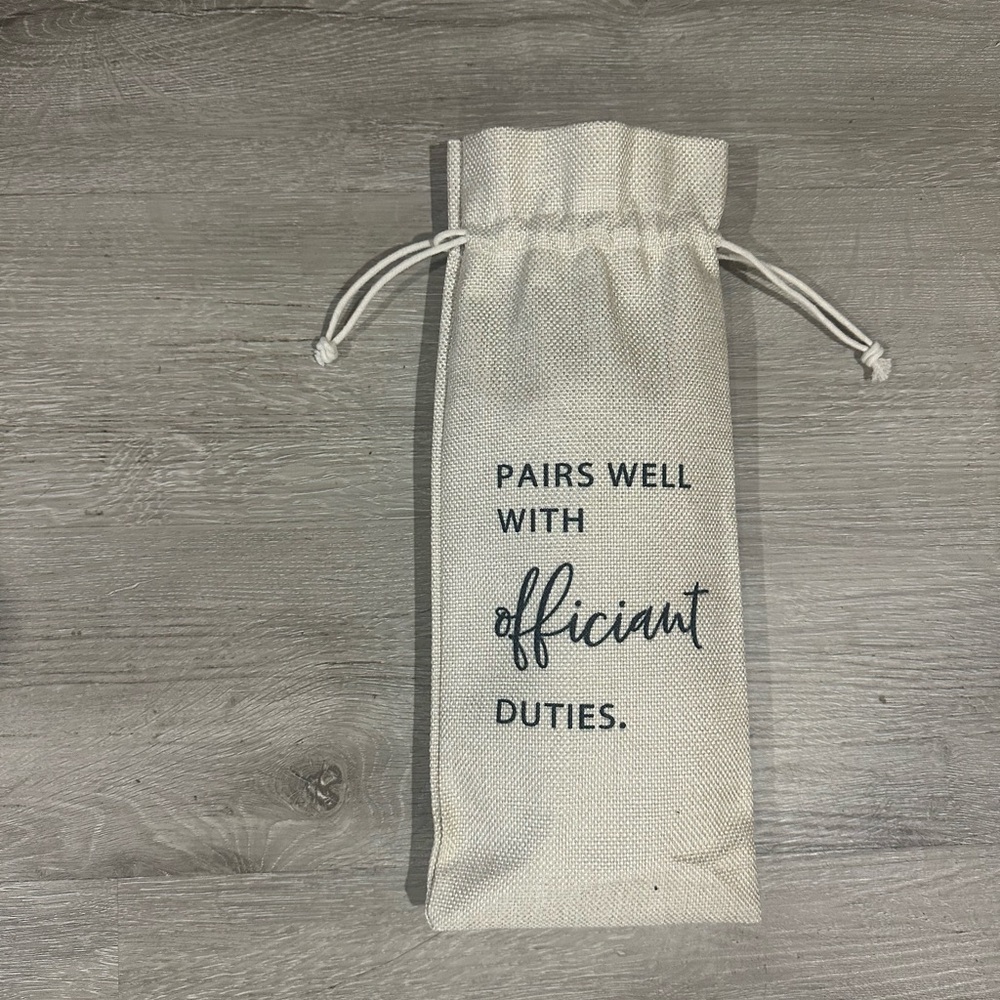 Elegant Cream Drawstring Pouch